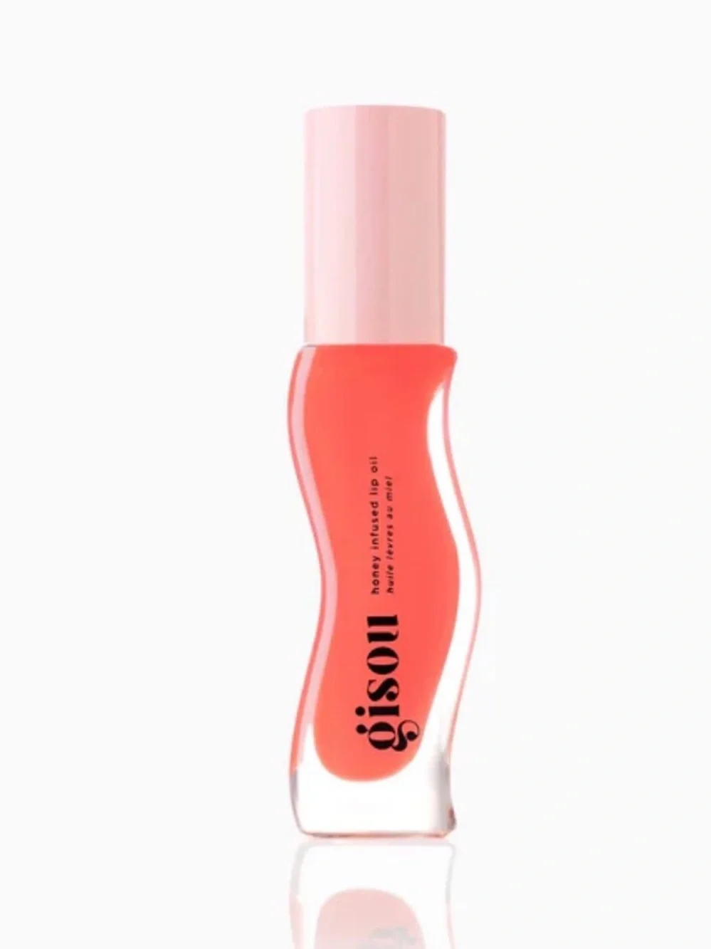 Gisou Honey Infused Lip Oil in Bee-llini Peach